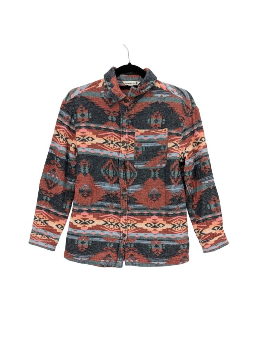Mountain And Isles Southwest Chamois Shirt Flannel Shacket Soft Shacket Small